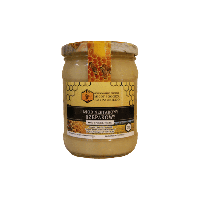 Miód nektarowy rzepakowy - 500ml